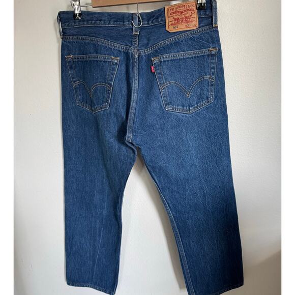 Levi's Original 501 Straight Leg Button Fly Men's Jeans Size 33x32 - Picture 5 of 8